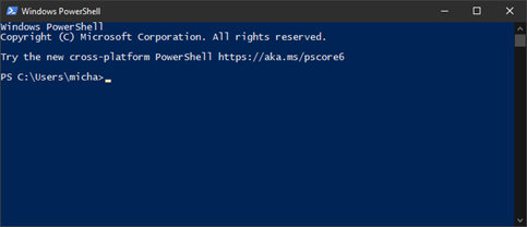 Windows Powershell screenshot 